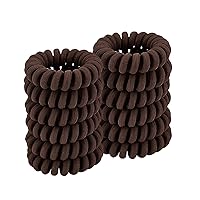 Vista 8 de Lazos para el cabello en espiral para soportes gruesos para cola de caballo (paño marino, 12 piezas) – sin arrugas para todo tipo de cabello