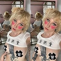 Vista 4 de YOMORIO Conjunto de lencería de anime, brasier y calzón, disfraz de cosplay