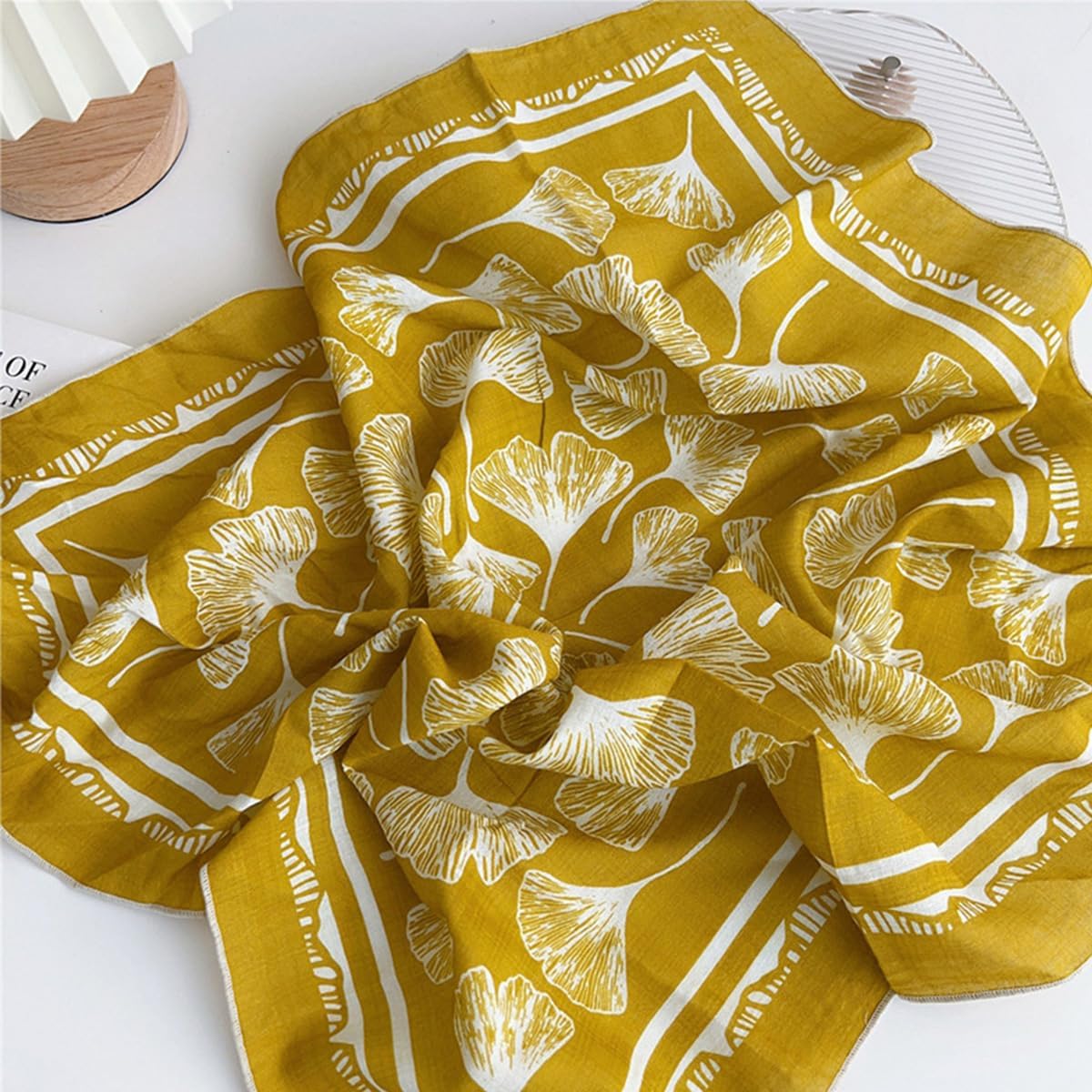 Cotton-Blend Bandana, Head Scarf, Headband, Head wrap, Hair Neck Scarf for Women 22 x 22 inch - Image 4