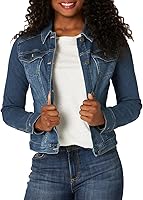 Riders by Lee Indigo Women's Classic Denim Jacket - Stretch Fit, Versatile Lightweight Style for Casual Outings