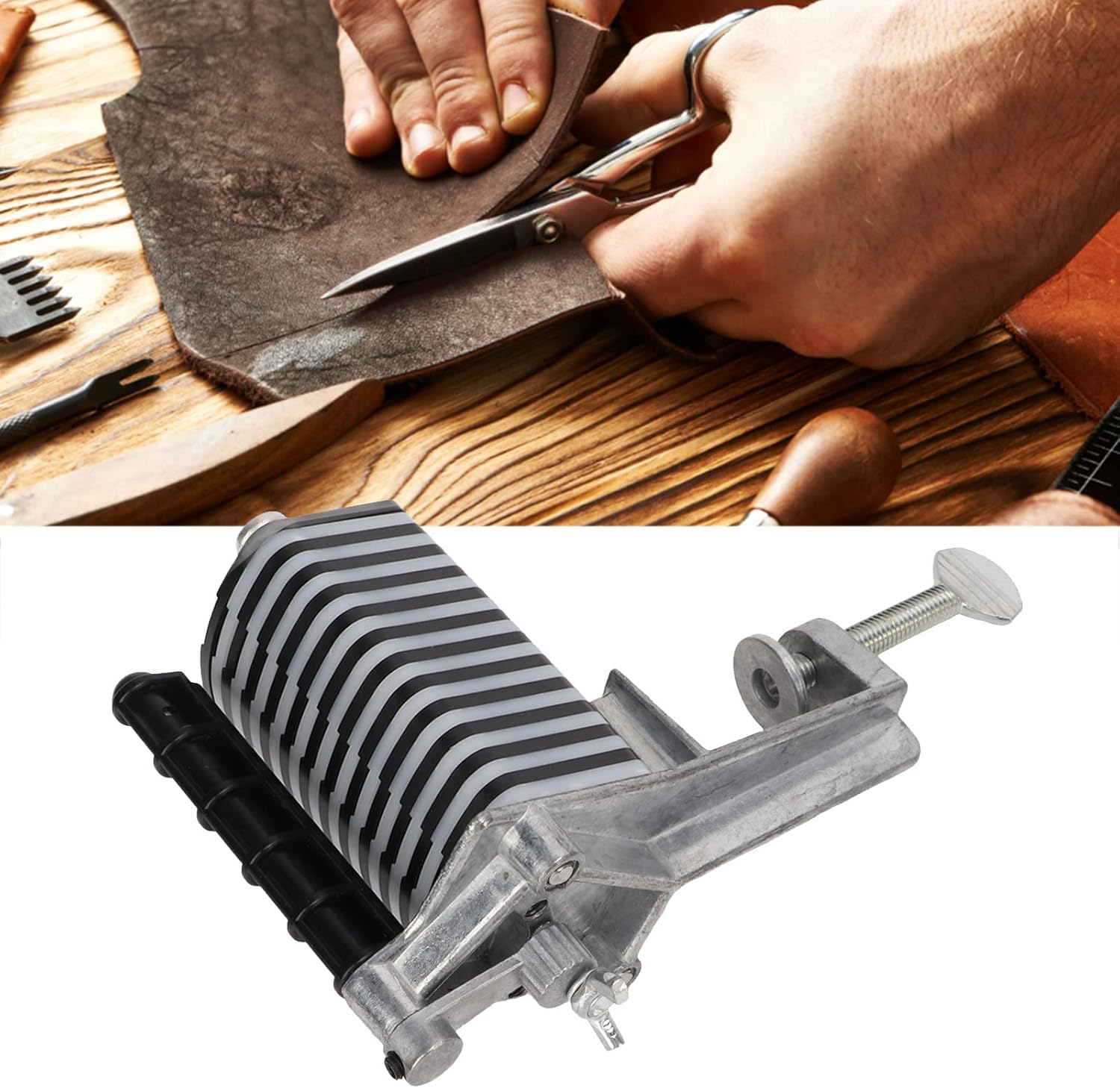 BAOFUYA Weaver Leather Lace Strip Cutter Leather Table Top Lace Cutter