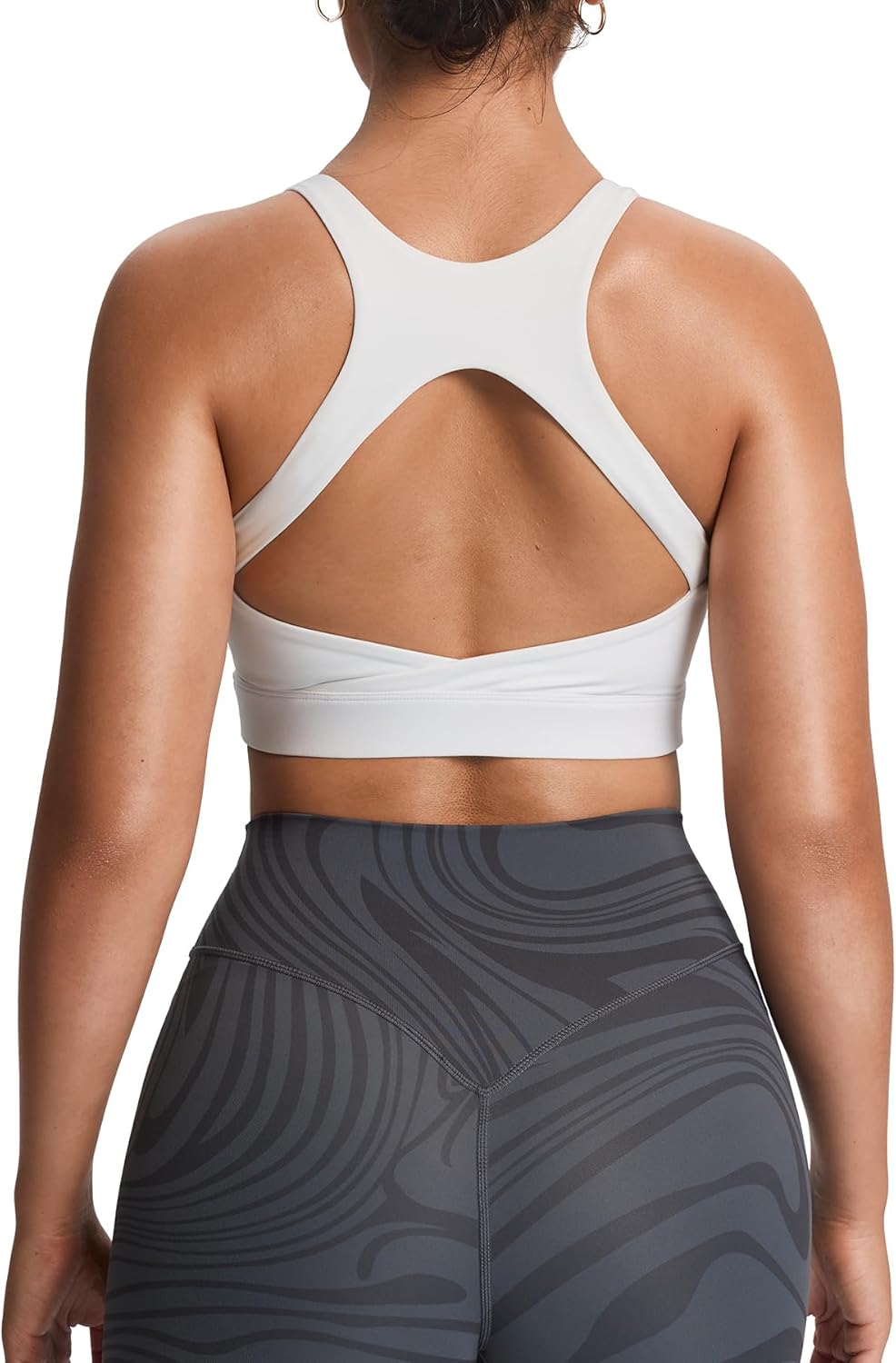 Aoxjox Women's Workout Sports Bras High Impact Fitness Training Gym Khloe Bra Yoga Crop Tank