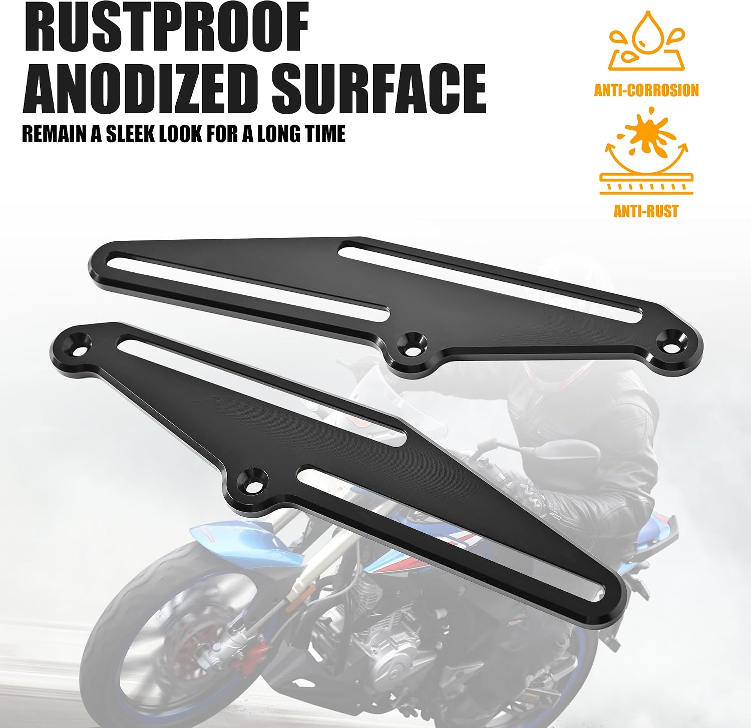 Aluminum Windscreen Adjusters Windshields Bracket Kit Windscreen Support Holder Compatible with Yamaha Tenere 700/XT700Z 2019 2020 2021 2022 2023,Tenere700 Accessories,Black