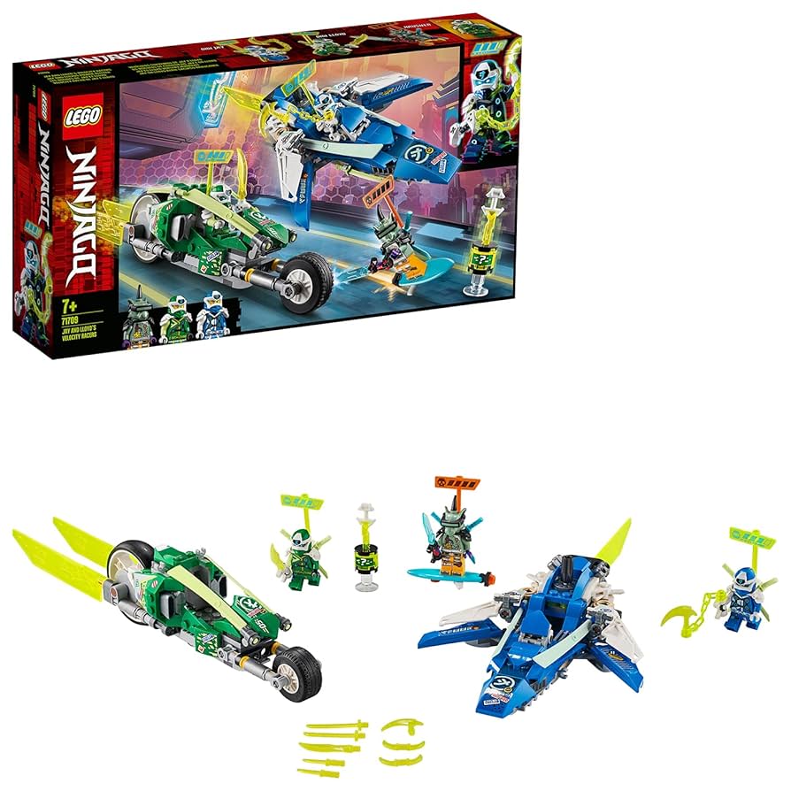 青白ライオネル Lego 71709 Jay and Lloyd's Velocity Racers - Lego Ninjago