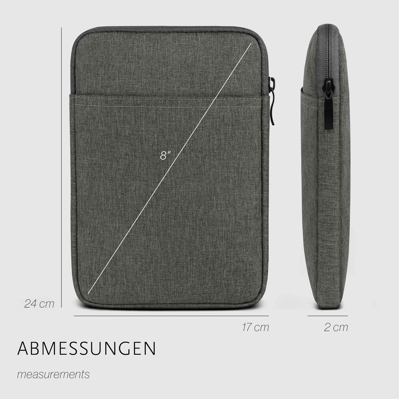 Stilbag E-Reader Hülle Finn Für Pocketbook Touch HD 3 – Filz, Made In Germany, Anthrazit/Azur