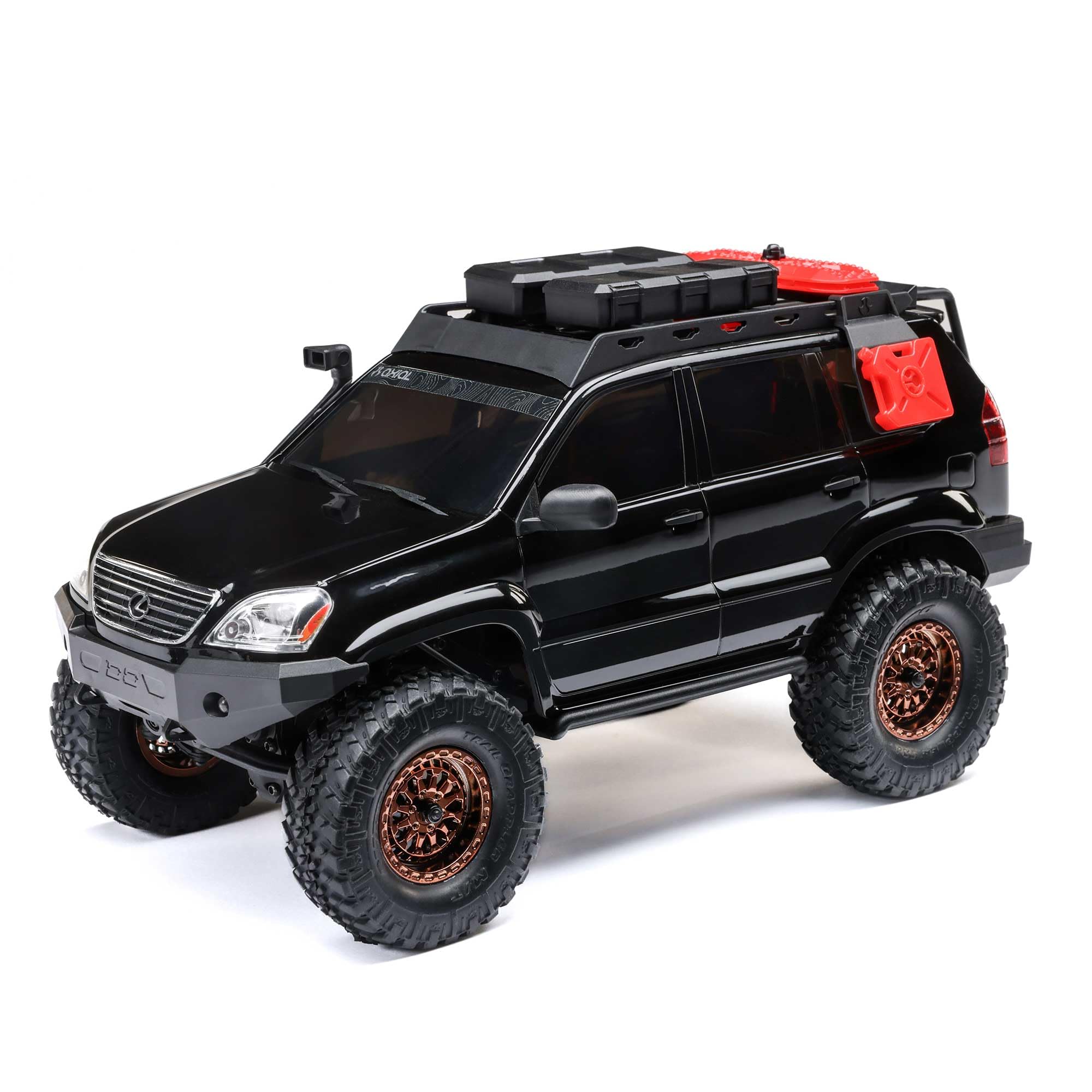 Axial RC Truck SCX24 Lexus GX 470: 1/24 4WD RTR (Everything Needed to Run is Included), Black, AXI-1532T3