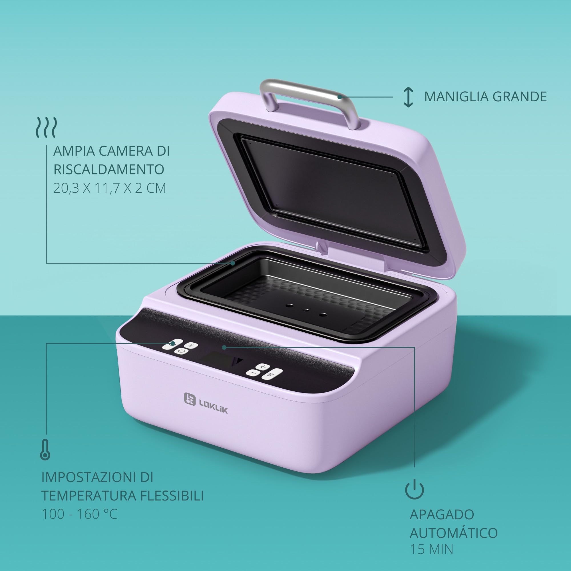 LOKLiK Stampa di calore per custodie telefoniche, badge, coasters & Plus personalizzate - Tecnologia vuota per design wrap-round vibrante, compatibile con iPhone e Android