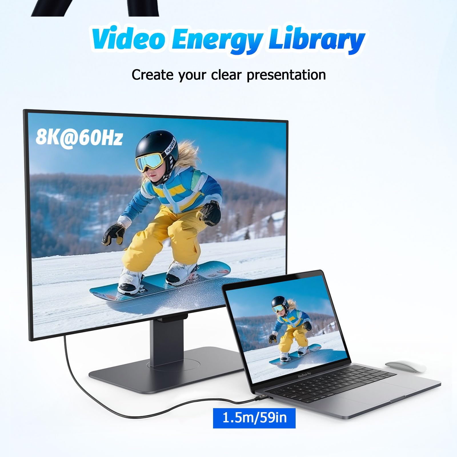 Câble USB4 Avec Câble Thunderbolt 5 4, Câble De Charge 240 W, Câble De Données 80 Gbps, Gen4, 16 K@60Hz 4K120Hz HDR, Câble USB C, Pour Hub, Dock, M3