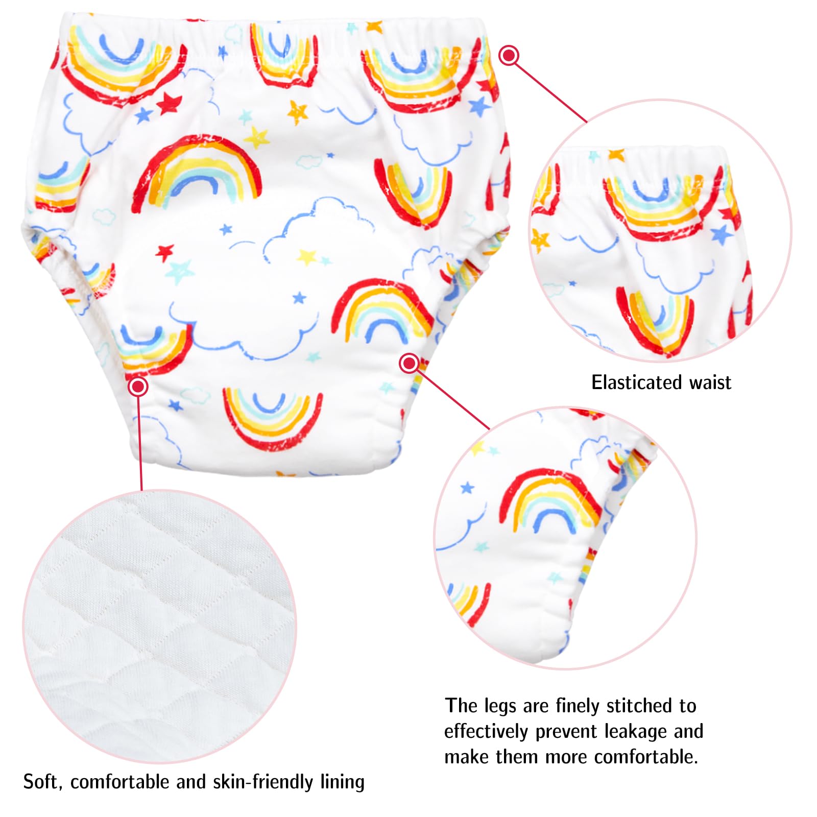 Max Shape Mutandine da allenamento per bambine 2T, 3T, 4T, confezione da 4