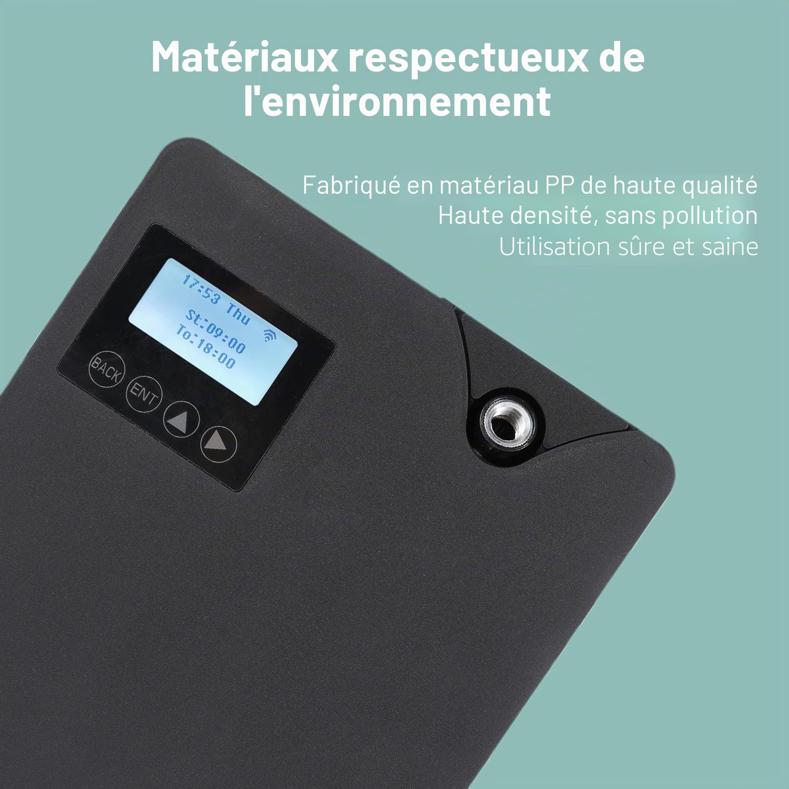 Diffuseur d'Huiles Essentielles Bluetooth et Wi-Fi - Professionnel Sans Eau 300 ml - Pour Grandes Pièces - Noir