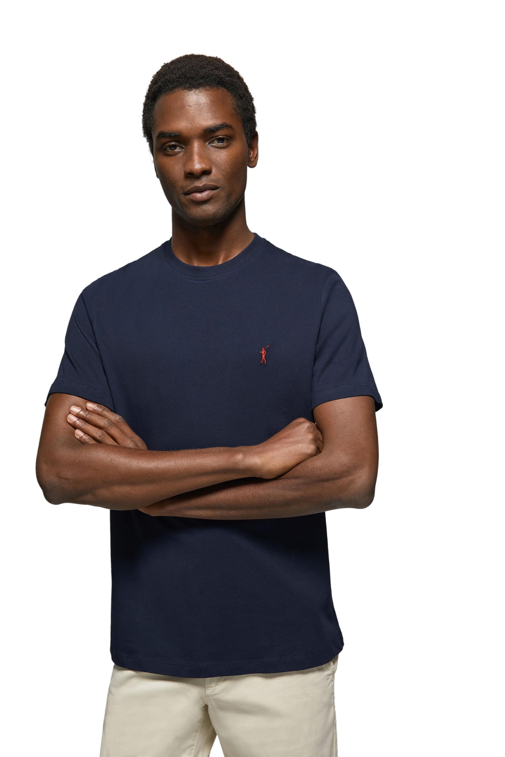 Polo Club Maglietta Basic Cotone con Logo Ricamato Uomo - T-Shirt for Men