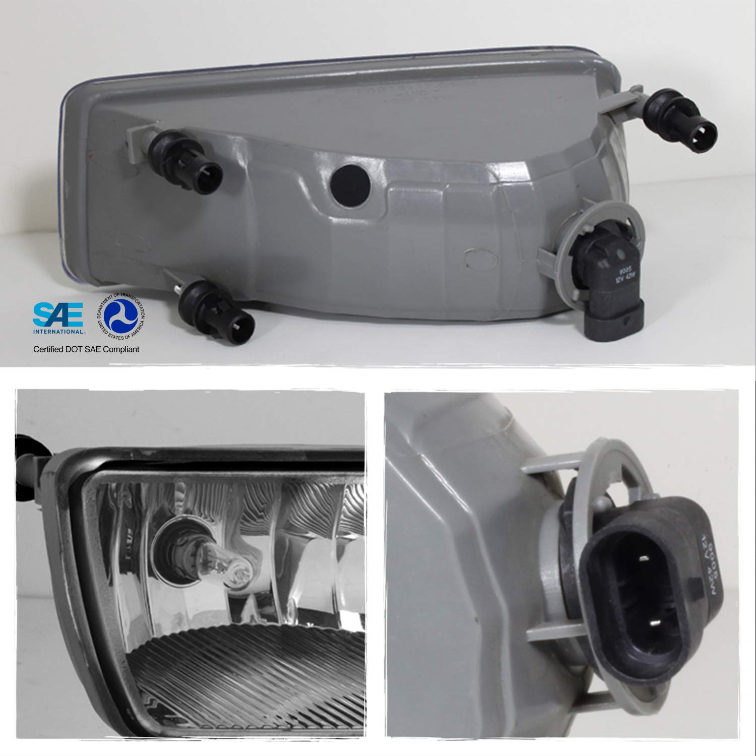 AKKON - For Ford Explorer/Sport Trac DRL Clear Fog Lamp Light Driver+Passenger Pair w/Bulb