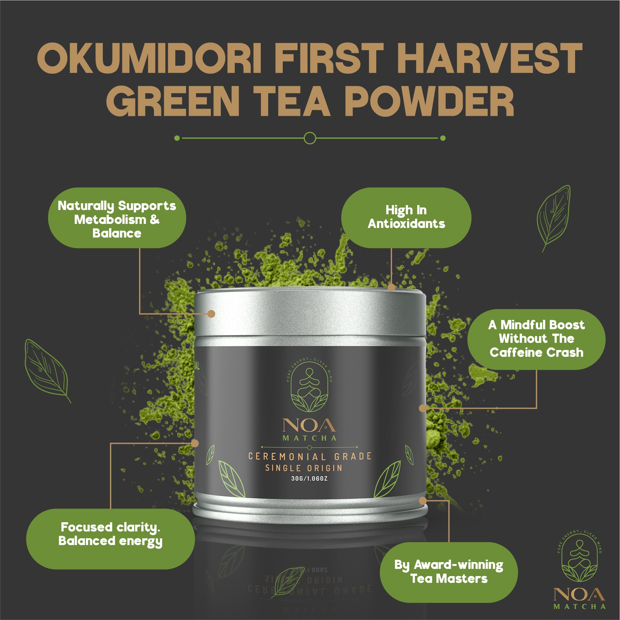 NOA Matcha Ceremonial Grade Single Origin Matcha — view 5