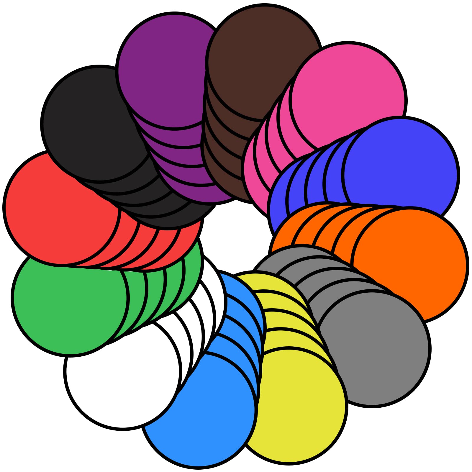 Mototo60 Pieces Foldable Flying Disc Fans with Bag Folding Pocket Toy Set for Kids Fun Birthday Party Favors Summer Outdoor Activity Game Halloween Christmas, 12 Colors