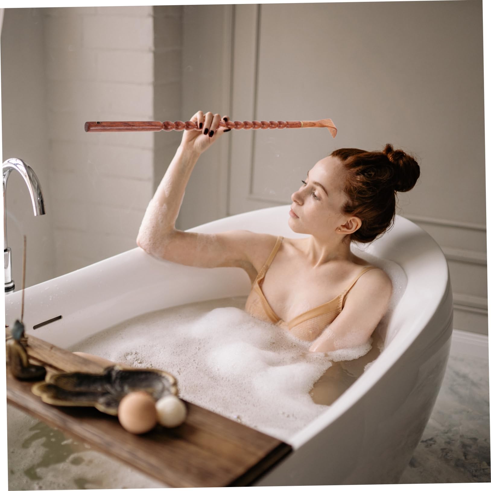 Beavorty Rascador De Espalda Ergonómico De 3 Piezas Con Mango De Madera Manual Para Instantáneo De Arañazos.
