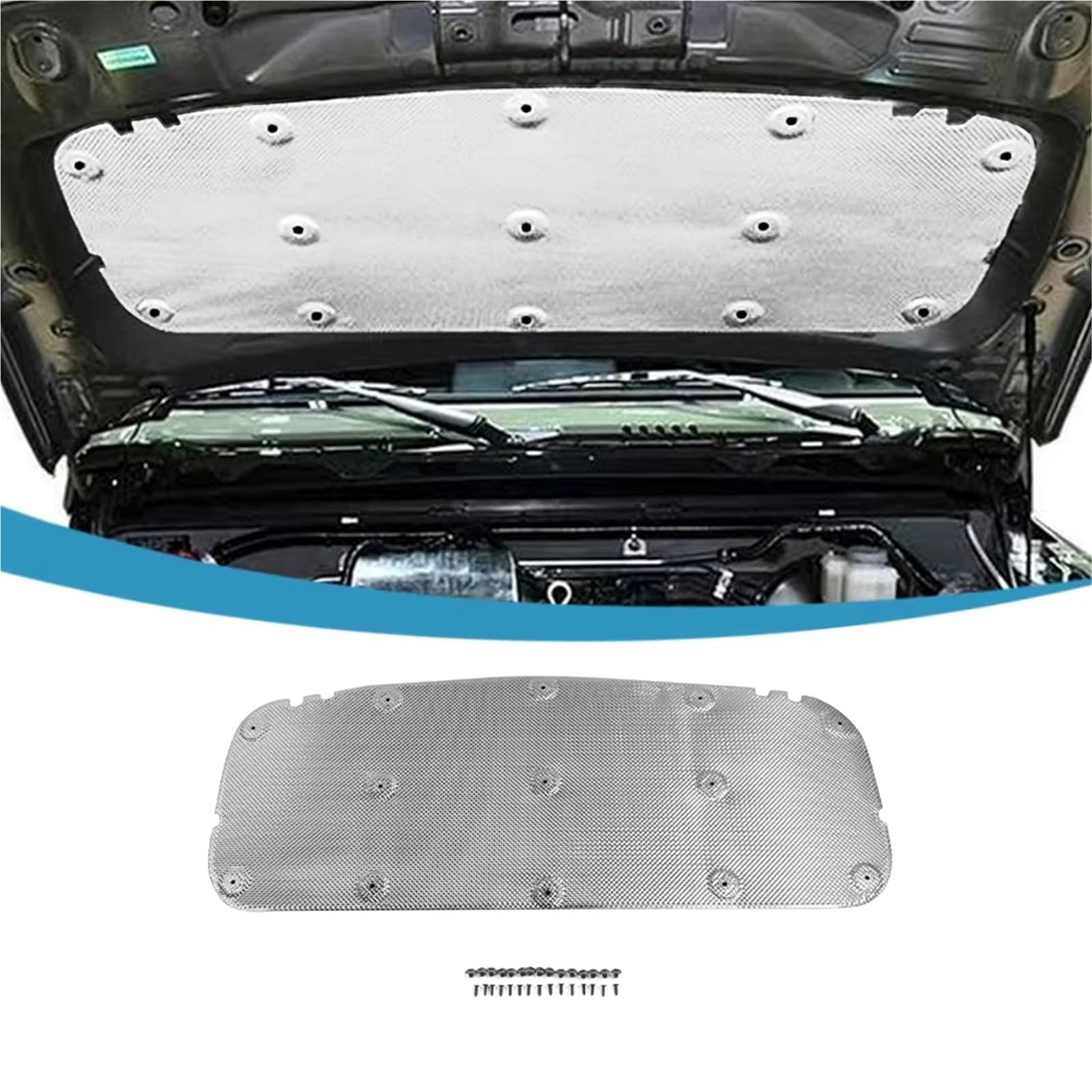 Motorabdeckung für Suzuki Jimny GL XL 5-Türer 2023–2025,schalldämmendes Dämmmaterial aus Baumwolle,Autozubehör