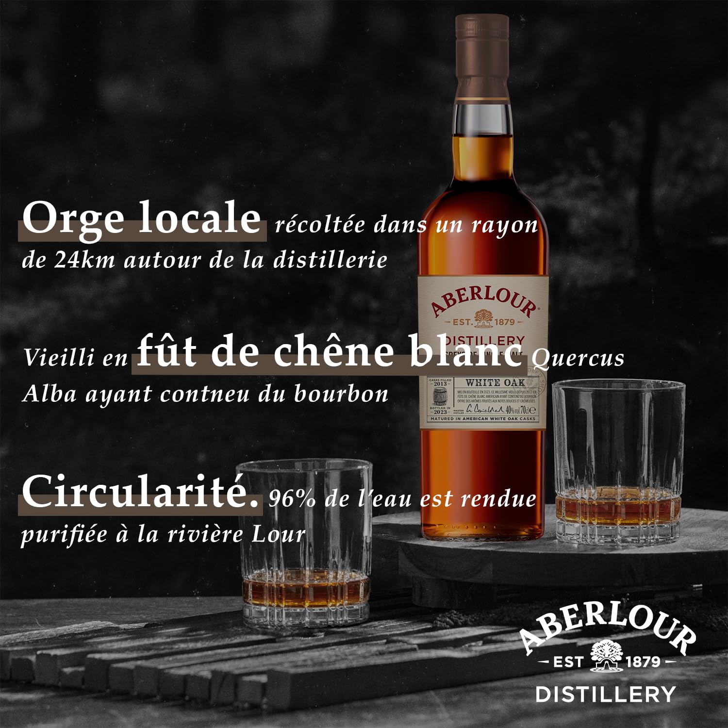ABERLOUR White Oak Whisky Ecossais Single Malt - 40%, 70cl - 4