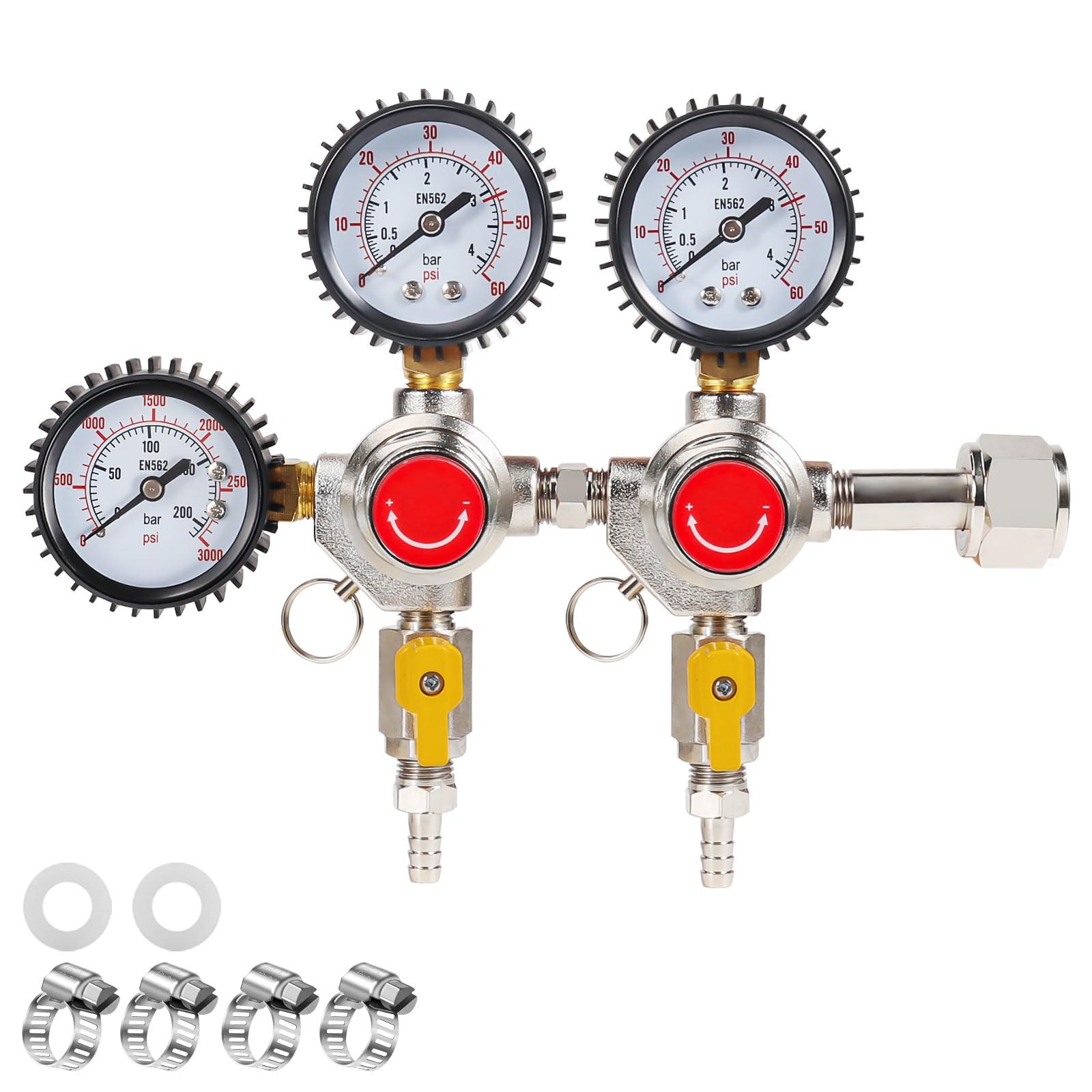Dual Output Co2 Regulator for Kegerator - CGA320 Kegerator Co2 Regulator