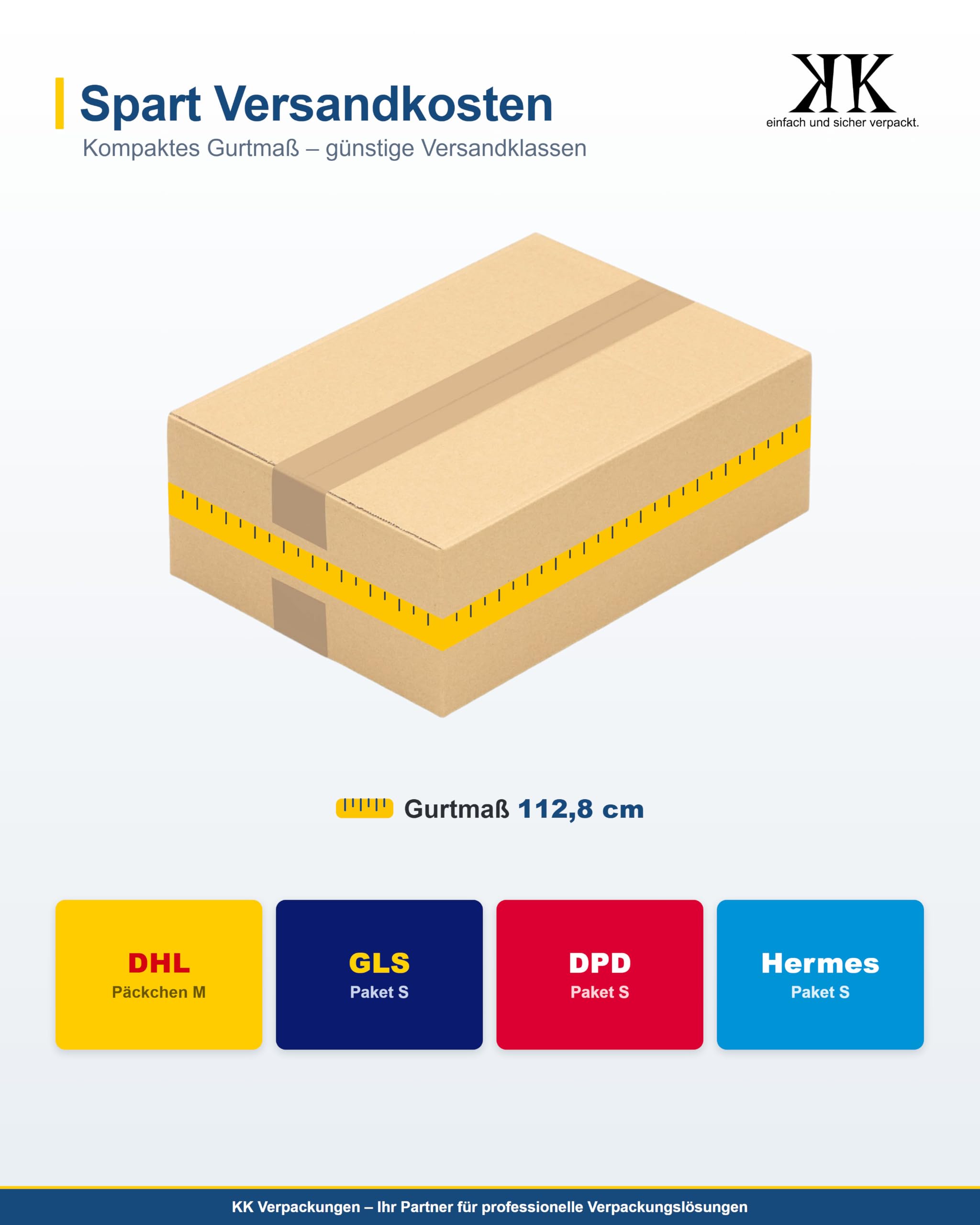 Versandkartons Kartons 350 x 250 x 120 mm 1-wellig mittelgroß, 100 Stück | Mittelgroße Faltkartons für den Versand, 35x25x12 cm [Größe/Menge wählbar]