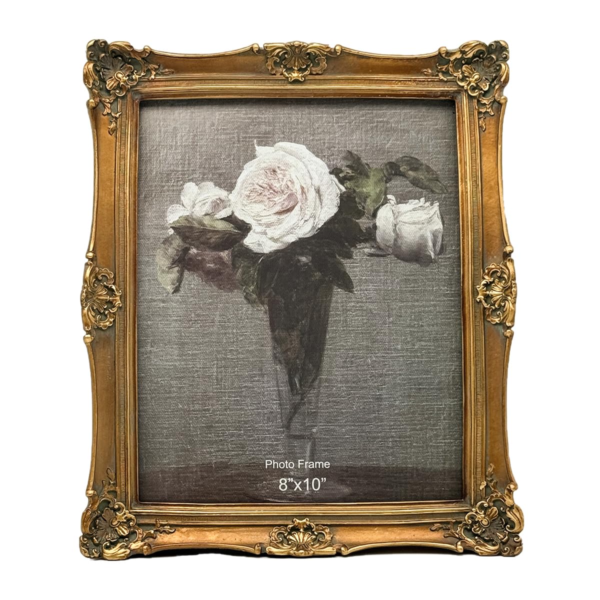 CISOO 8x10 Vintage Picture Frame Bronze Gold Antique Photo Frame Wall Decor