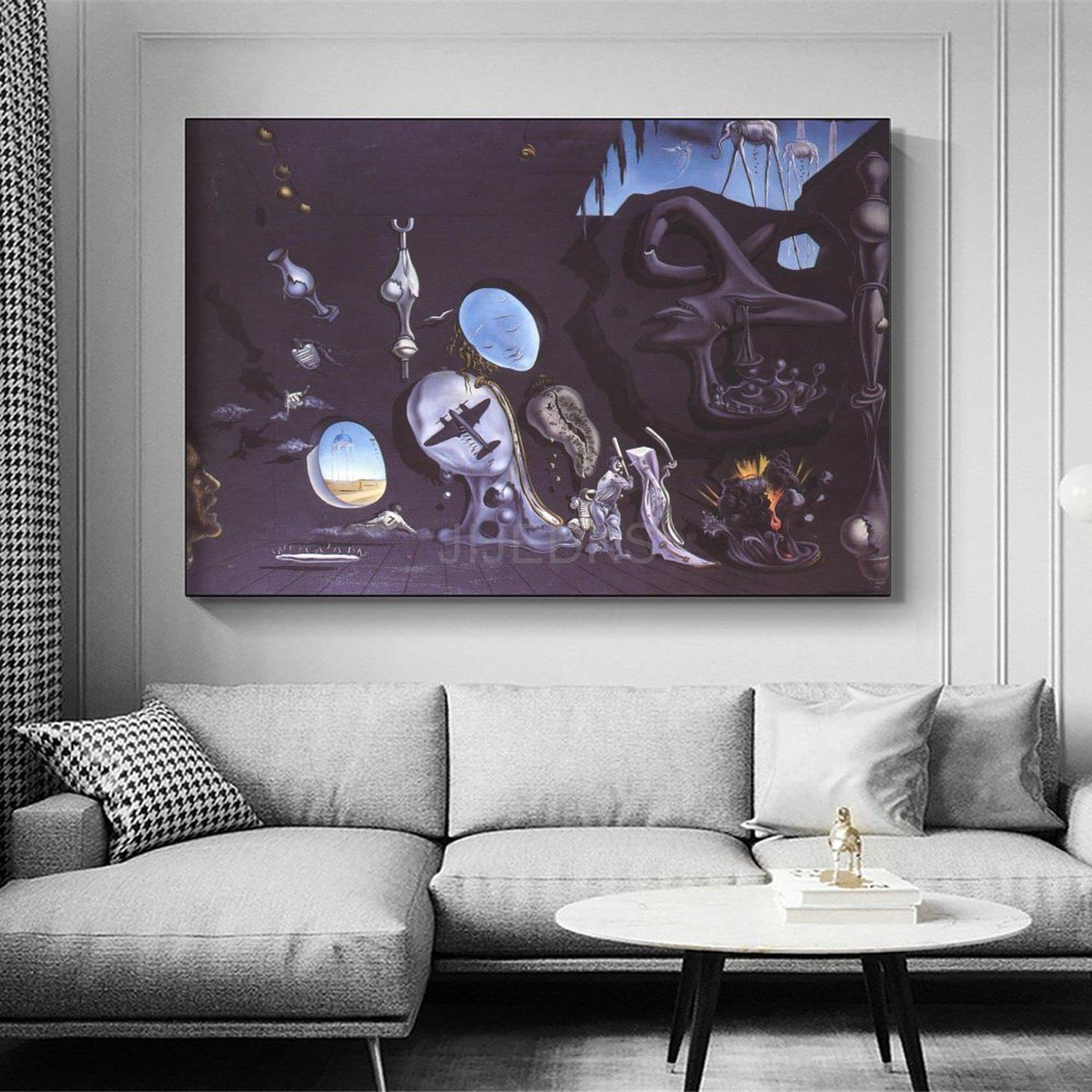 UPBEER Tableau Salvador Dali Sur Toile - Impression Paysage Sportif - Décoration Chambre Et Bureau 30x45 Cm