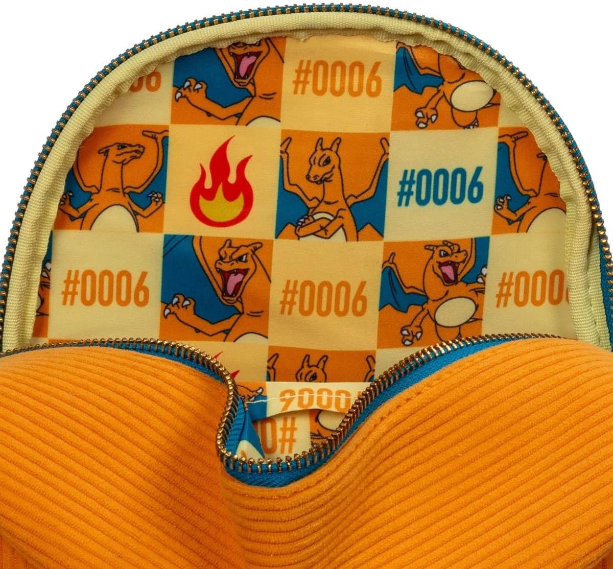 Loungefly: Pokemon - Charizard Corduroy Convertible Mini-Backpack (EE Exclusive)