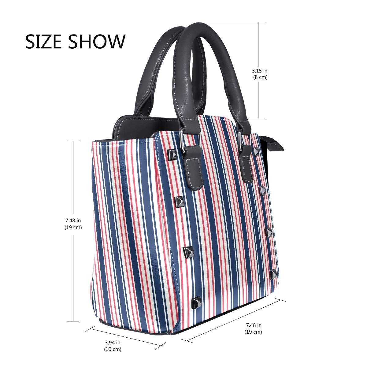MONTOJ Borse e borse Vertical Line Borsa a tracolla