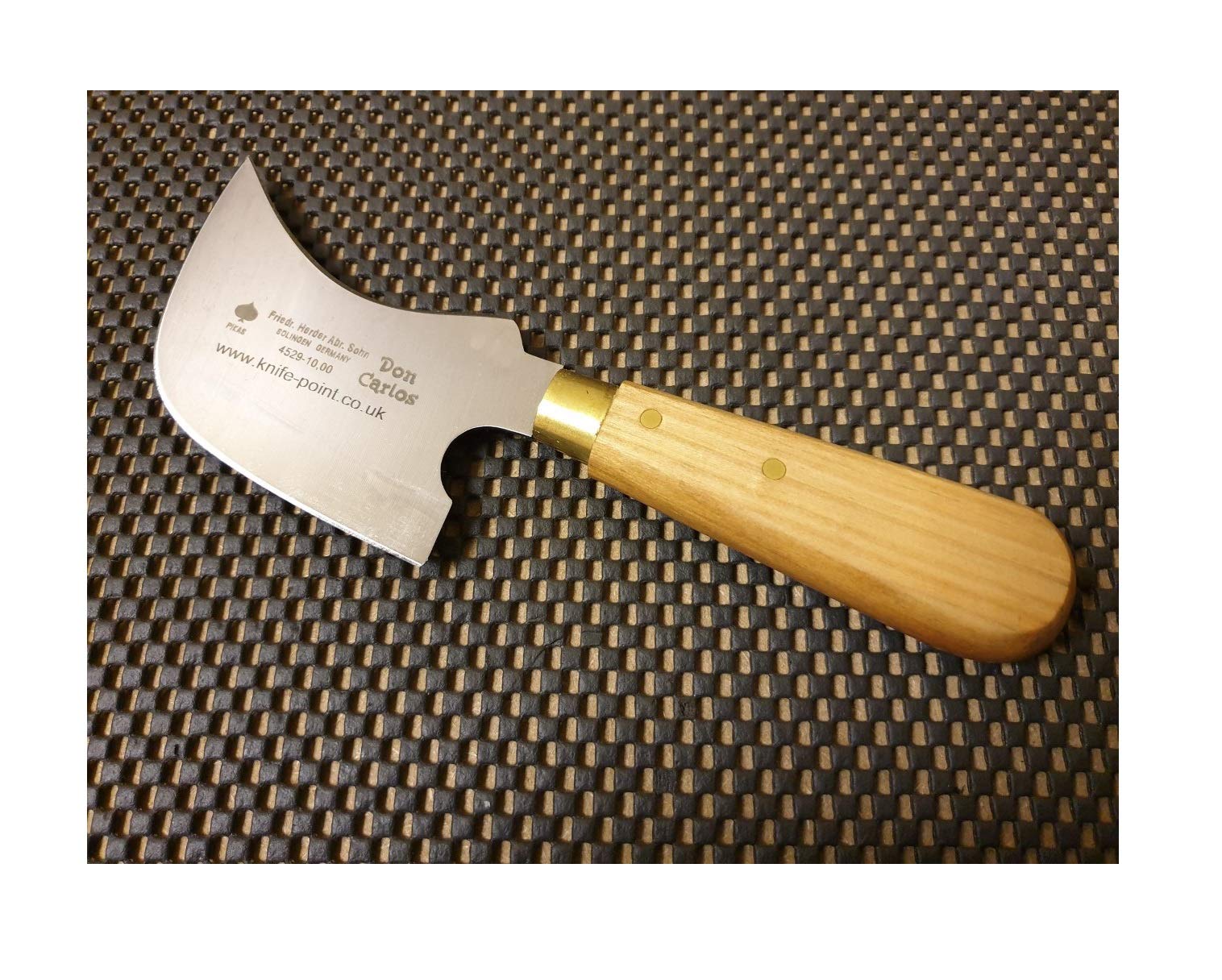 Genuine DON CARLOS Quarter Moon Spatula Flooring Tool Supplied by Link Industry LTD. "Knife-Point" Branded Tool to Deter Workplace Theft