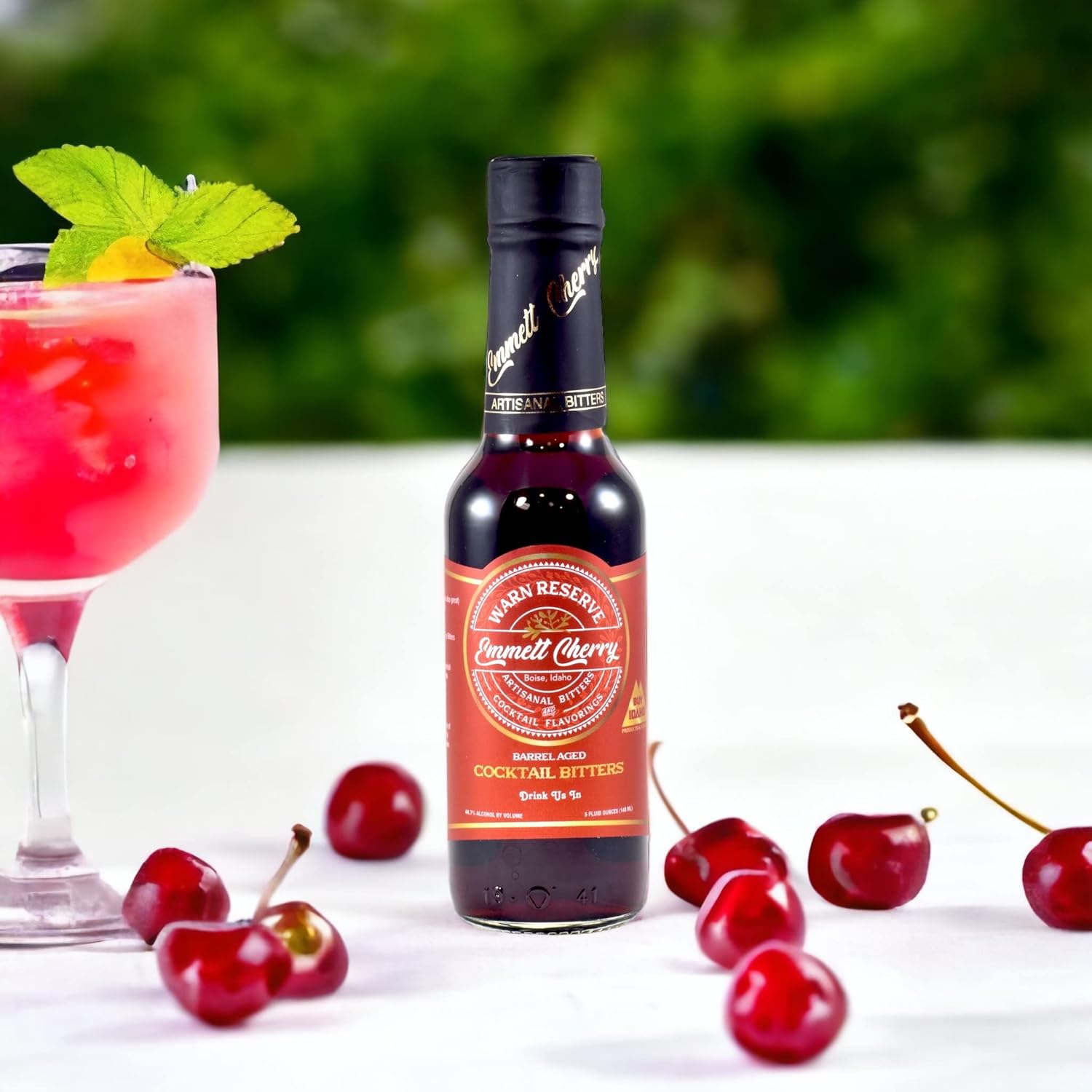 Warn Reserve Cocktail Bitters, Barrel-aged Emmett Cherry, 5 ounce (Pack of 2)