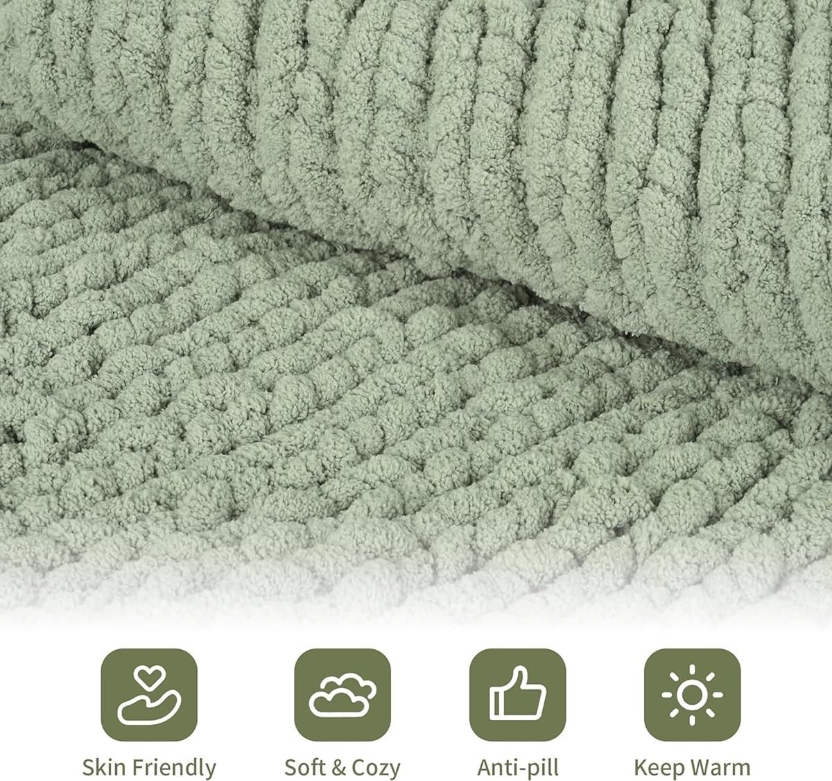 Häkelgarn, Baumwoll-Tricoter-Fil, doppelter Baumwoll-Tricot-Stoff, grob gestrickter Chenille-Trikotstoff(Color 15,4 roll(904g))