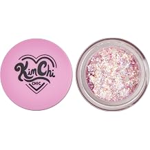 KimChiChic Beauty Glitter Sharts, Chunky Face & Body Glitter, Multi-Use for Hair, Cheeks & Collarbone, Adds Bold, Sparkling Shine, Super Bloom, 2.5g