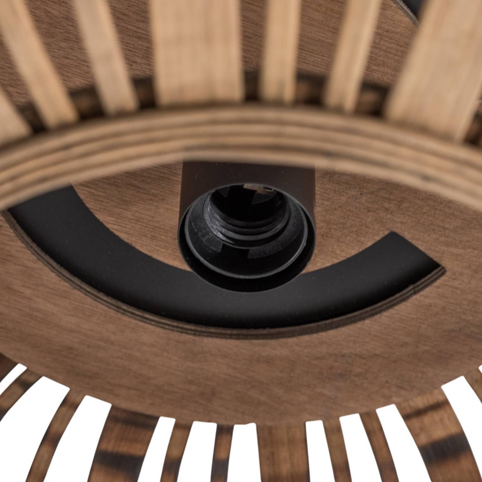 Lindby Deckenlampe Canyana (Landhaus, Vintage Rustikal) aus Holz (1 flammig E27) - Deckenleuchte Lampe Wohnzimmerleuchte