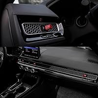 Vista 5 de CKE 4 piezas compatibles con Honda Civic CR-V 2026 2025 2024 2023 Accesorios para consola central de automóvil, tapas de perilla de ventilación