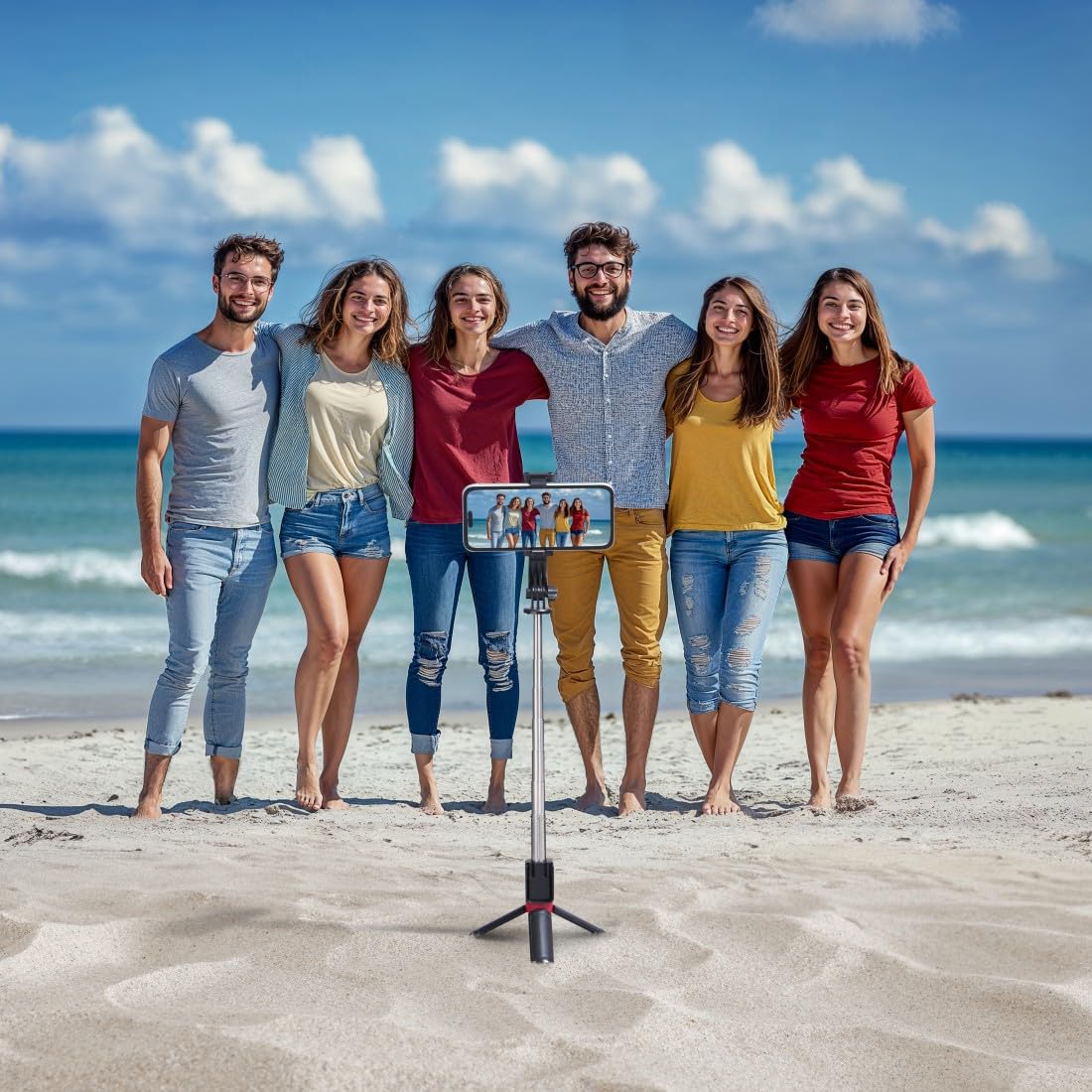 Hama Statyw do Telefonu, Uchwyt Selfie Stick z Pilotem Bluetooth, Ultralekki, Teleskopowy, Wysuwany do 70 cm, Odporny na Skręcanie, Idealny do Podróży i Streamingu