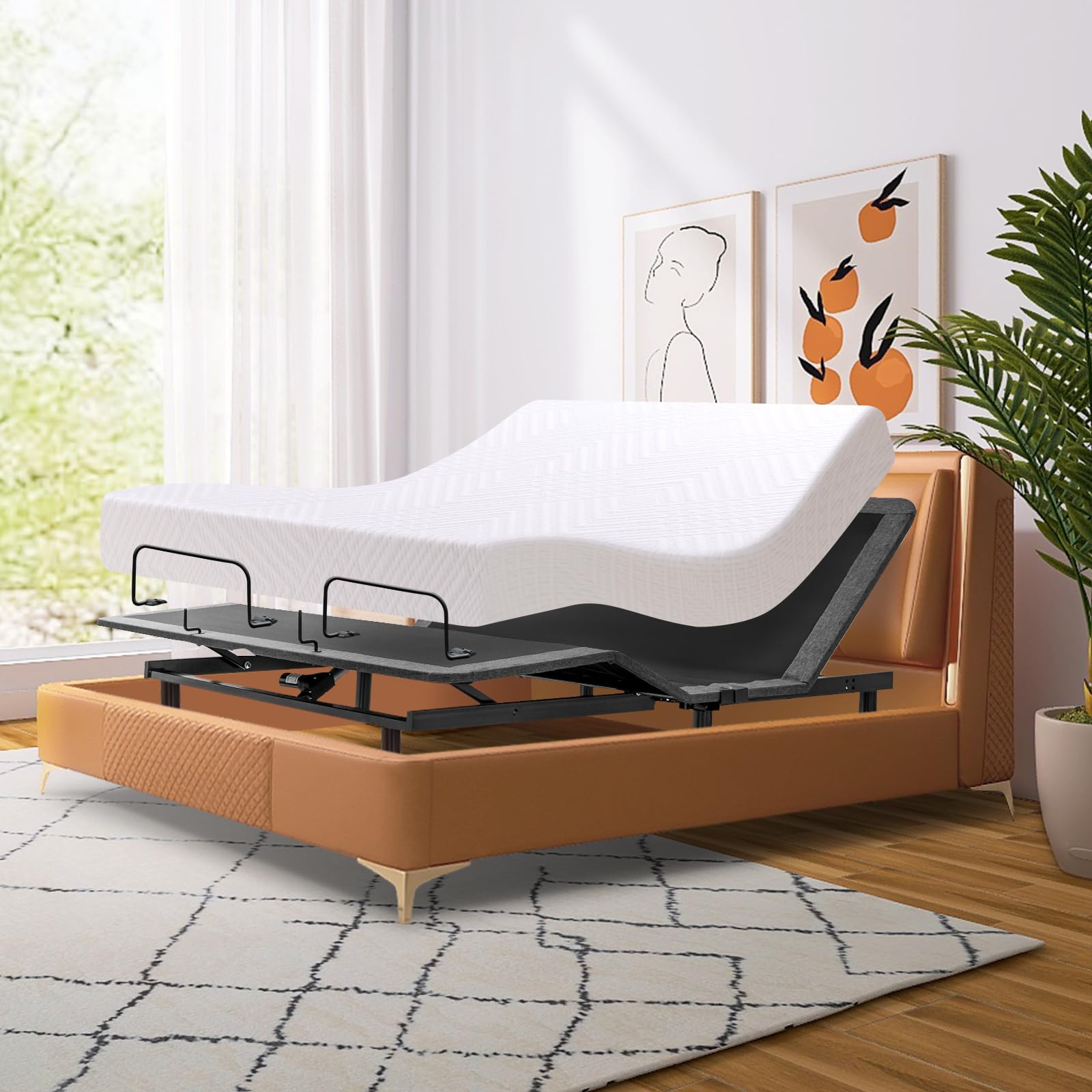 Vipbear Queen Adjustable Bed Frame