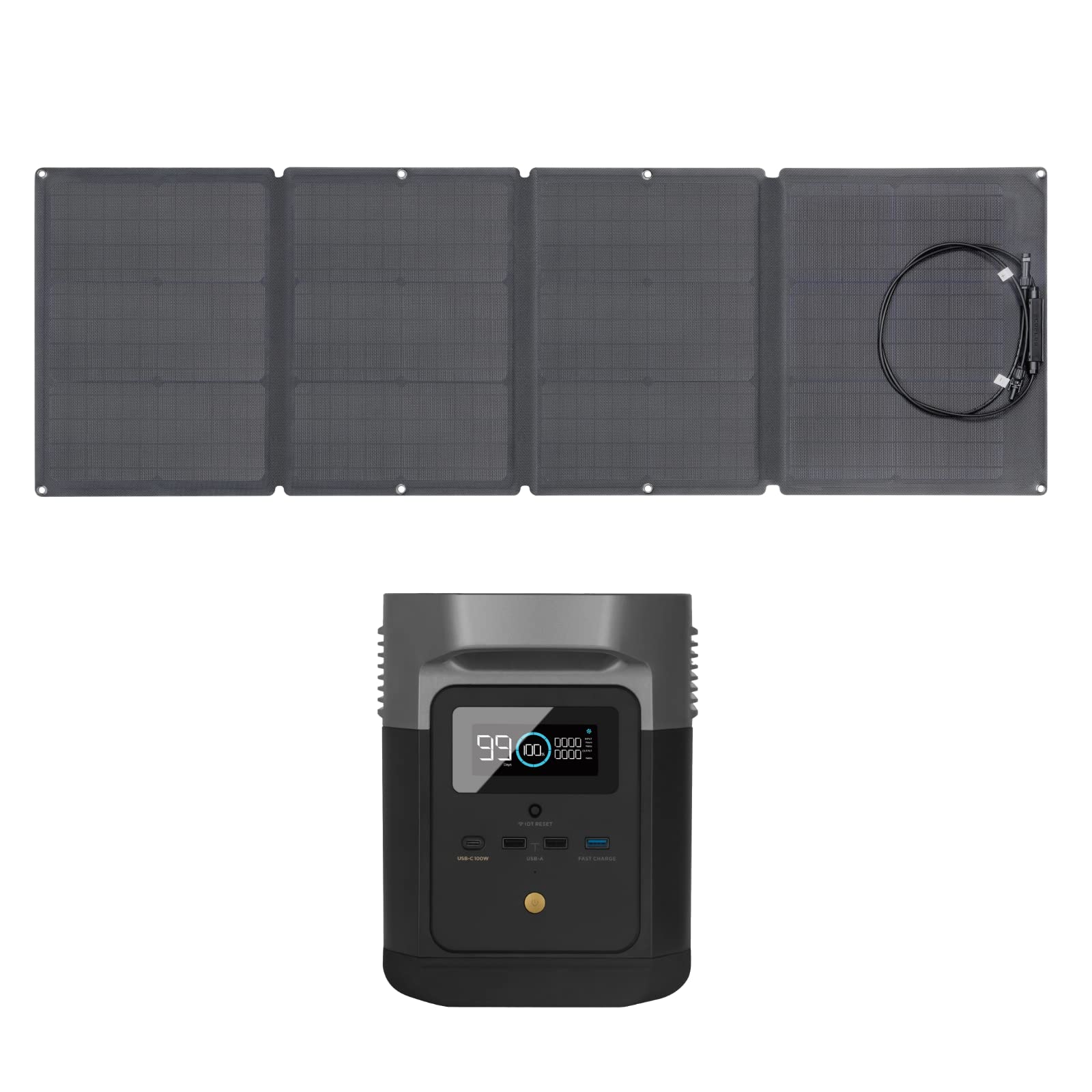 Amazon | EcoFlow DELTA miniポータブル電源 +1枚 110Wソーラー 