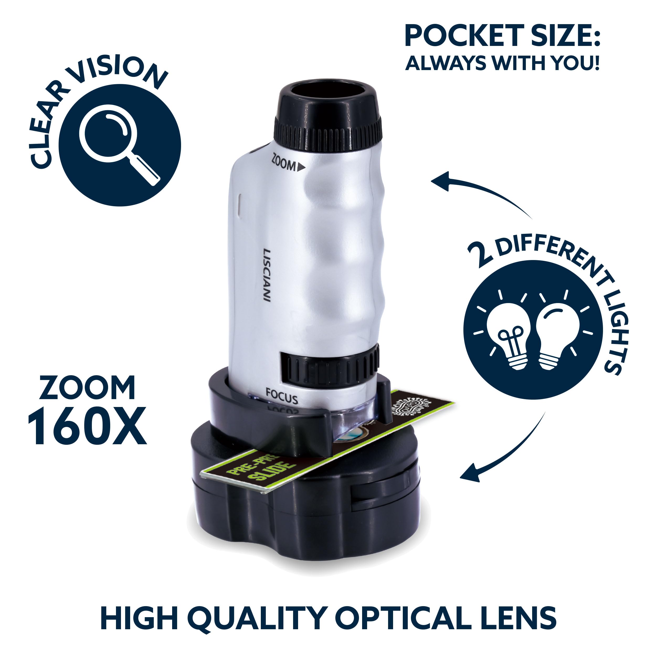 Microscope Portable - I'M A GENIUS - Grossissement puissant