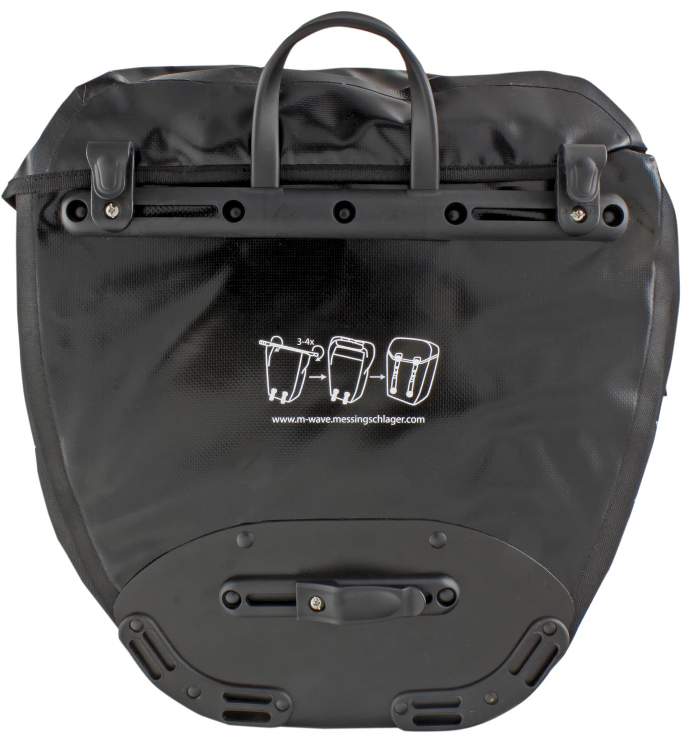 Borsa portapacchi M-Wave doppia borsa Manitoba 2x 12,5 litri Impermeabile, nero