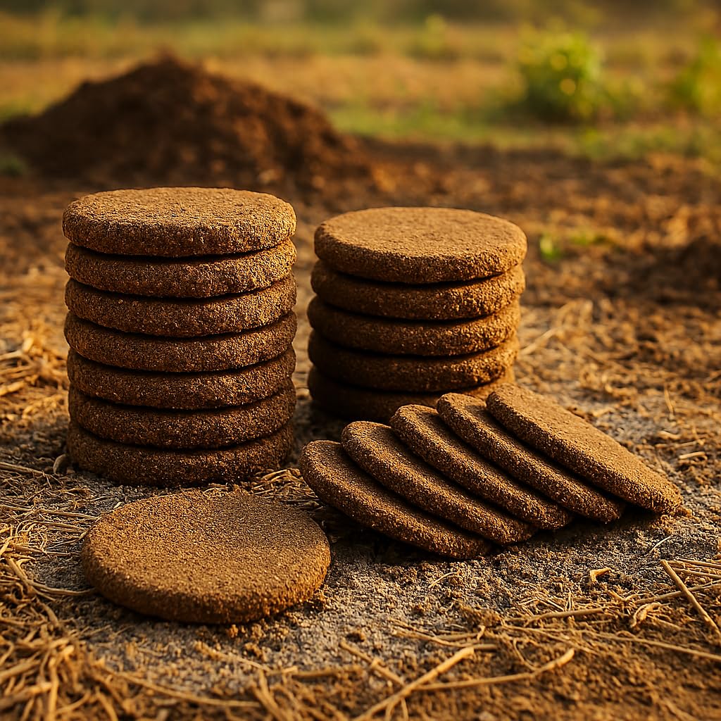 Jaipur Ace Natural Cow Dung Cakes for Pooja, Havan & Organic Fuel | Eco-Friendly Cow Dung Patties for Religious Rituals, Festivals, Agnihotra & Traditional Cooking | Smokeless & Pure (Pack of 20-N)-picture-20
