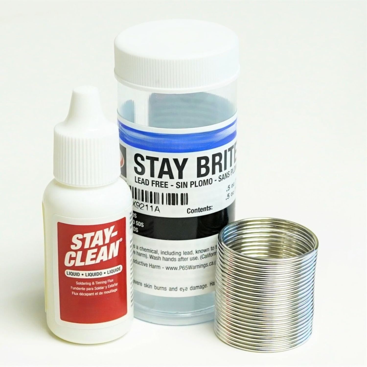 For Harris SBSK, for Stay Brite Silver Bearing for Solder & Stay Clean Liquid Flux Kit,for Solder Composition, for Sn - 96%, for Ag - 4%
