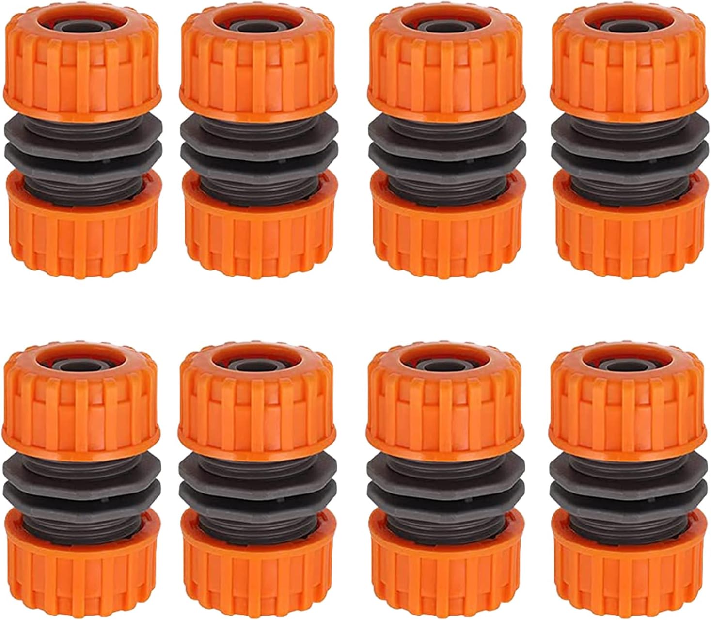 CLLink 8 pcs Hose Connector Double Plug Hose Connector for 1/2" Garden