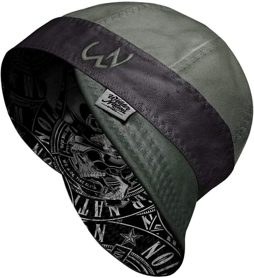 Welder Nation 8 Panel Welding Beanie Cap, 100% Cotton, Duck Canvas Exterior, Protective, Durable Men’s Hats with No Unicorn Peak, Heavy-Duty | Premium, Comfortable Welder Hat - 10 oz, 7 1/4 - Image 7