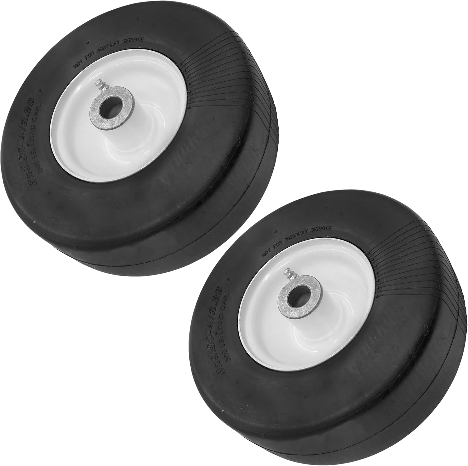 Caltric 502020 502125 Finishing Rotary Mower Wheel Compatible with King Kutter L40 L48 L60 XB/RFM-60 RFM-72 RSFM-72 RSFM-SS-84 / Qty 2