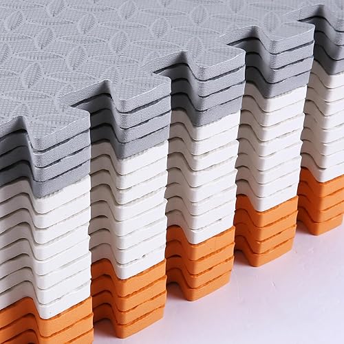 Miniatura 3 de Tapete de juego de espuma (16 piezasjuego), tapete de juego multicolor para bebé, tapete de espuma EVA no tóxica entrelazada, tapete de juego