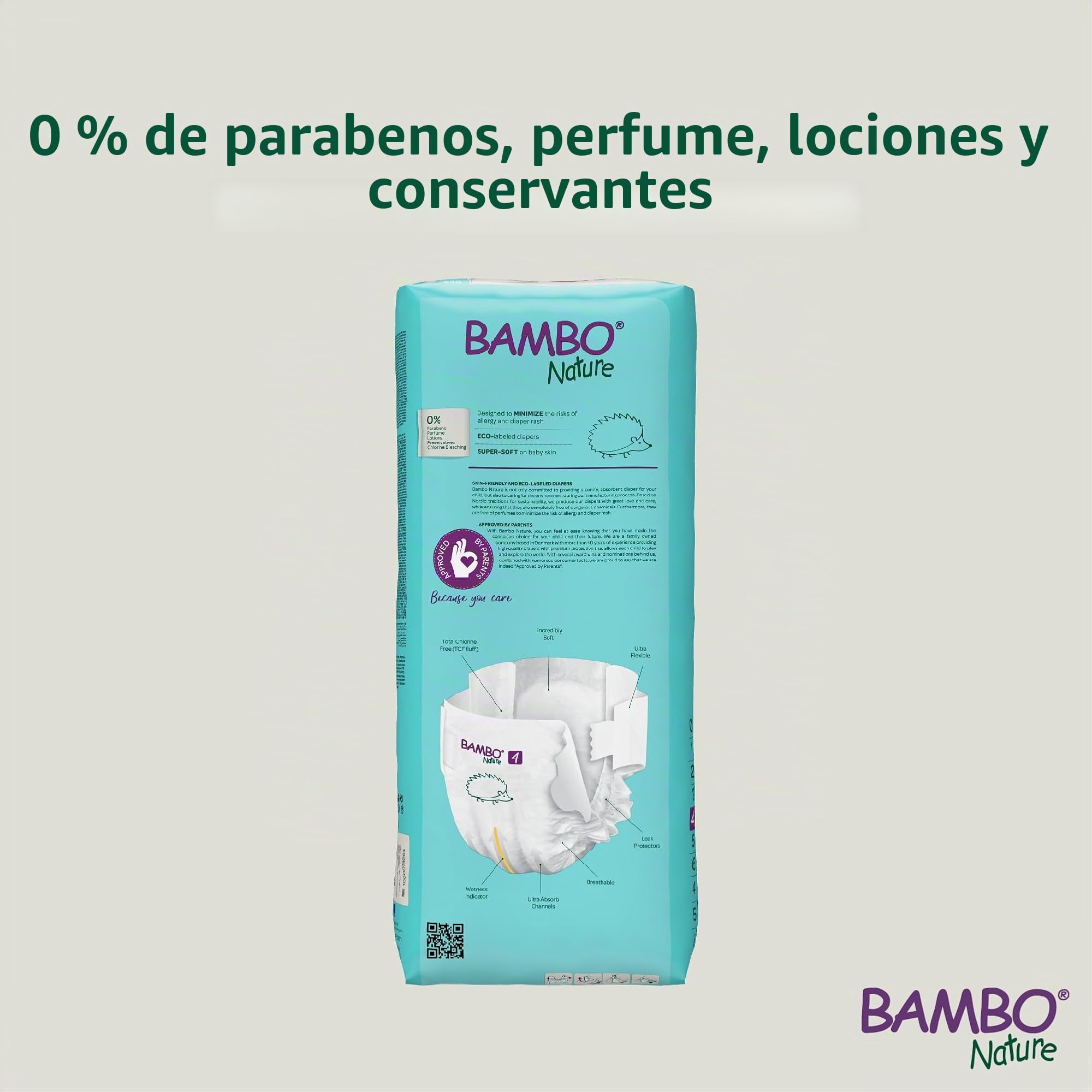 Bambo Nature Pañales Talla 4-7 a 14kg (3x48un)
