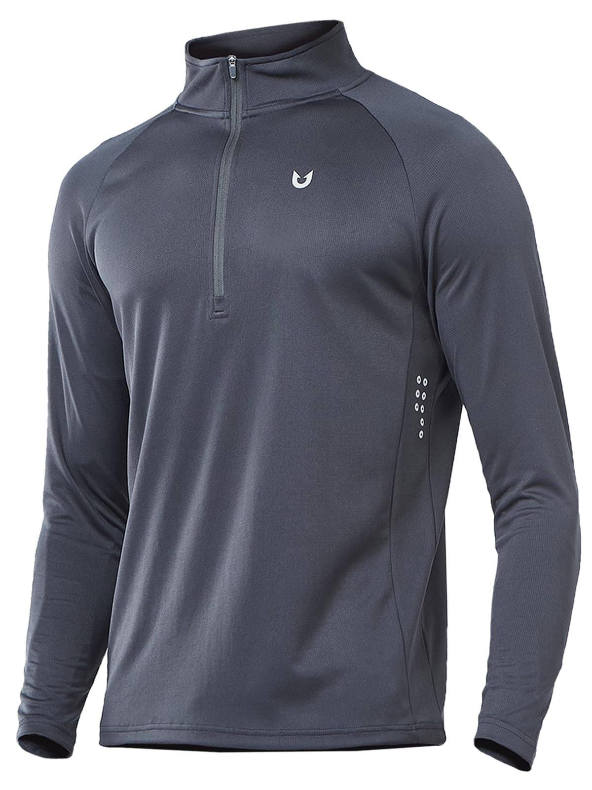NORTHYARD Men's Quarter Zip Pullover Athletic Running Shirts Long Sleeve