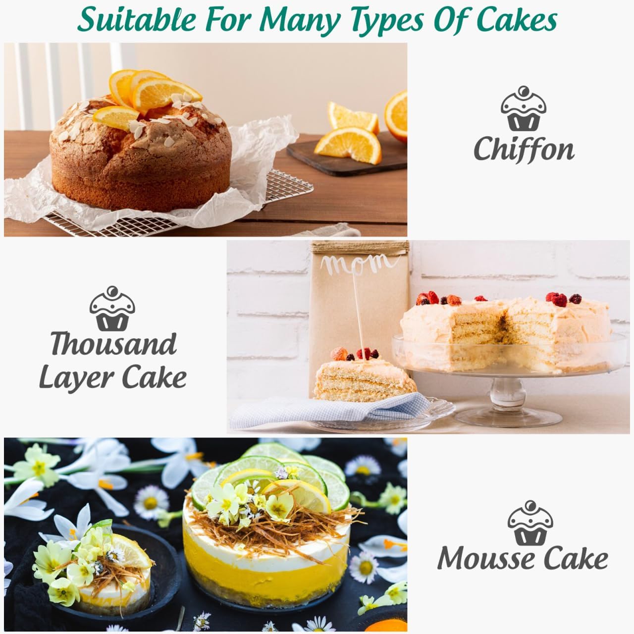 Angoily 10Pcs 9 Inch Plastic Cake Container with Clear Dome Lid, Cake Holder, Clear Plastic Cake-Carrier, Round Caking Boxes, Caking Stand, Round Cupcake Holder with Lid, Reusable Bakery Box