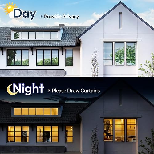 Miniatura 4 de rabbitgoo Película de privacidad unidireccional para ventana, tintado para ventana, adherencia estática, bloqueo solar, anti UV, cubierta de ventana