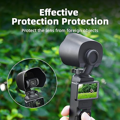 Miniatura 3 de LICHIFIT Parasol para lente de cámara DJI OSMO Pocket 3 Lens Protective Cover Guard Parasol Anti-Glare Lens Sun Hood Cap Accesorios