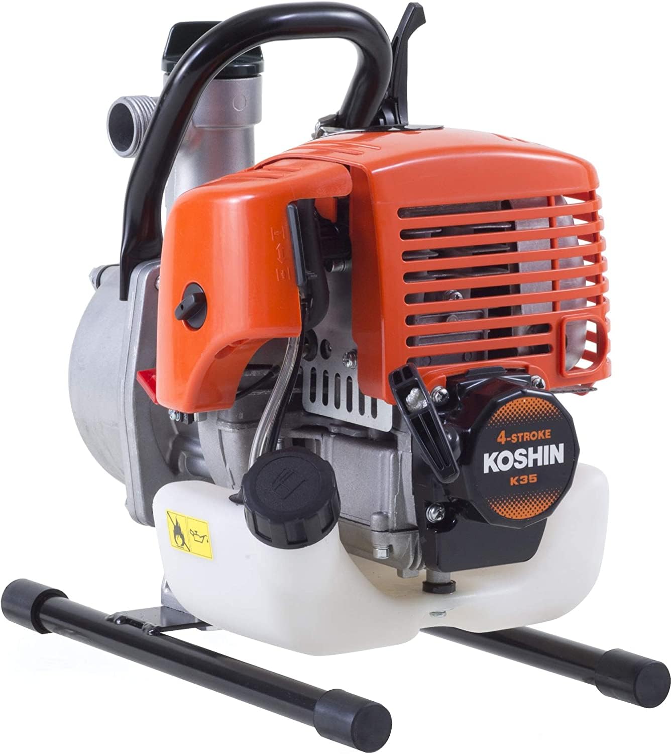 KOSHIN Benzin-Wasserpumpe 1" (25 mm) SEV-25F – Original Made in Japan mit KOSHIN K35 Motor – 110 l/min, 32m Förderhöhe – Kompakte & Leichtgewichtige Motorpumpe für Garten, Bewässerung & Brauchwasser